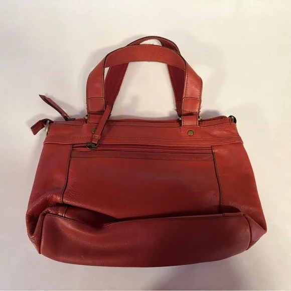 FOSSIL Red Leather Handbag - Picture 2 of 5